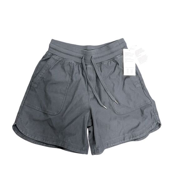 NEW Athleta Farallon Midi Short Organic Cotton Pull On Women's Small NWT Black - Picture 1 of 3